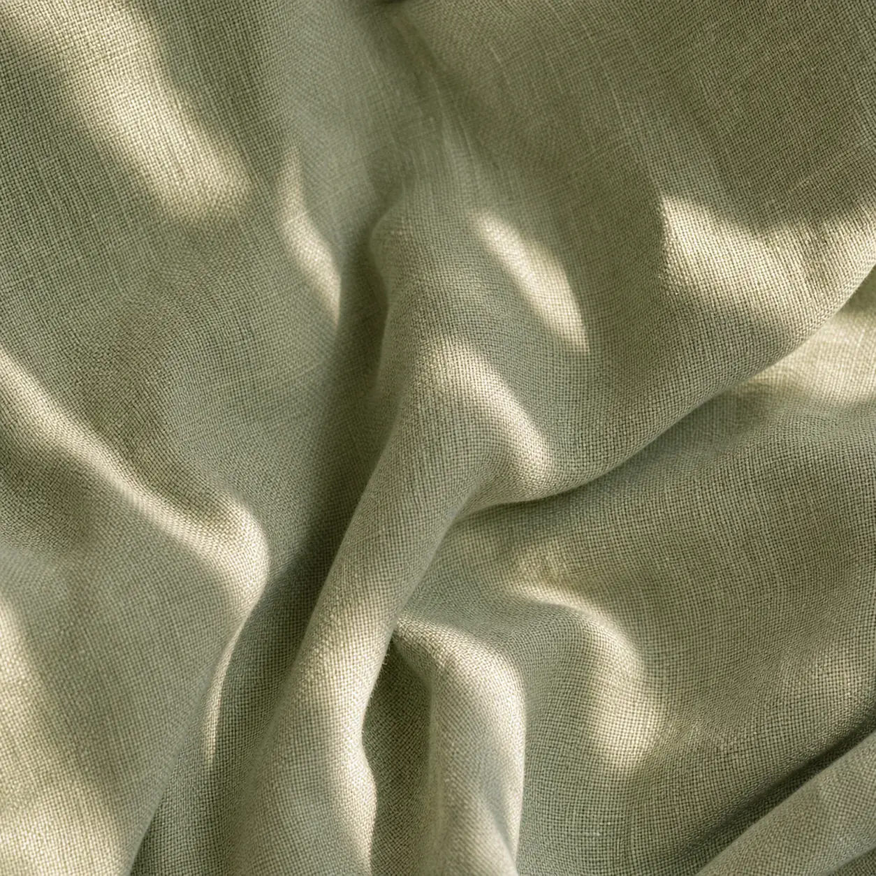 Soft sage woven textile texture